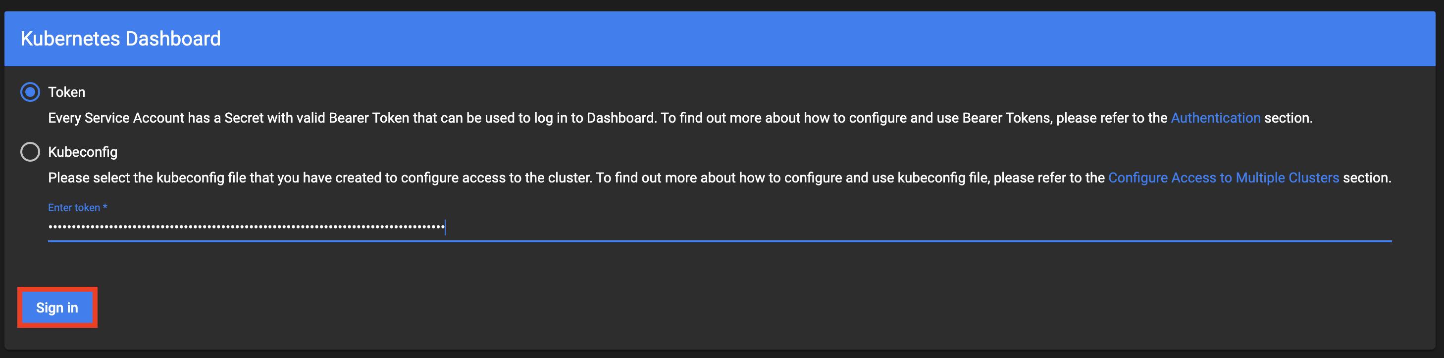 Dashboard Sign In Dashboard Sign In